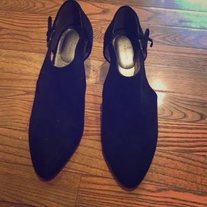 Suede booties by Bandolino size 8